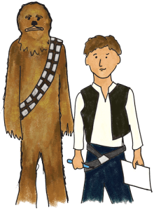 Pictionades (pictionary meets charades): Star Wars version